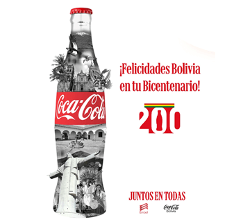 Coca-Cola celebra el Bicentenario de Bolivia con su campaña Juntos en Todas